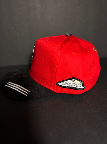 Red Parrot cap “secret pocket”